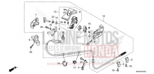 LEVIER DE STATIONNEMENT NC750XDM de 2021
